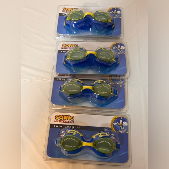 New Kids Sonic the Hedgehog Swimming Goggles Anti-Fog 3+ Unopened - Picture 3 of 3